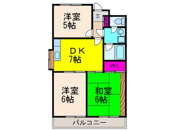 須賀マンションの物件間取画像